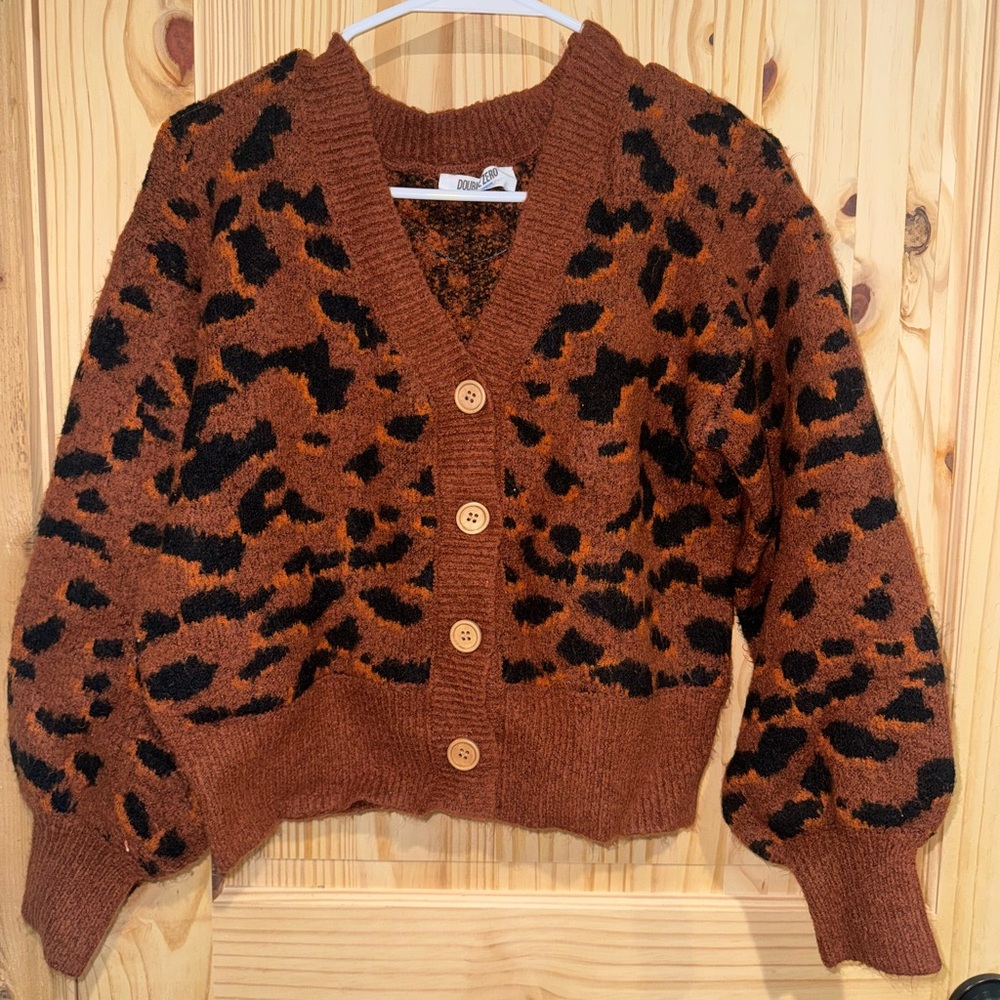 Cheetah print sweater